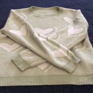 oversized heart sweater